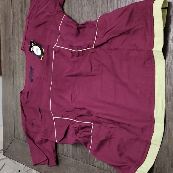 Penguin Large Raspberry/Lime top - Picture 1 of 9